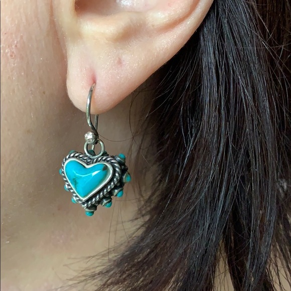 Navajo Turquoise Set Rare Stamped - Picture 12 of 16